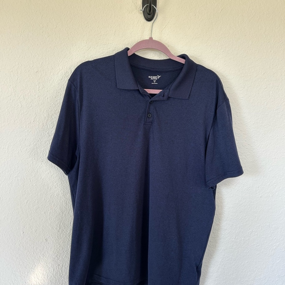 Old Navy Active Dark Blue Polo Shirt